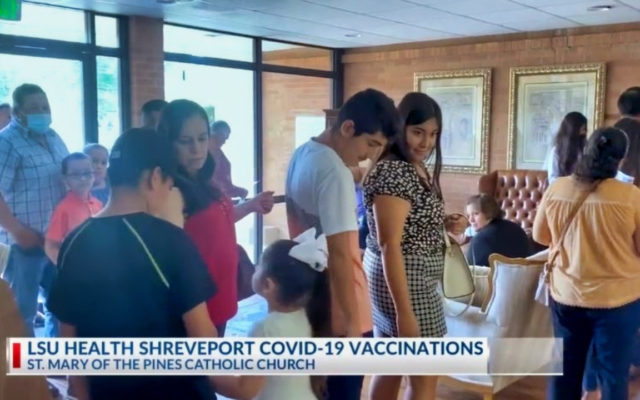 LSU Health Shreveport provides COVID-19 vaccination at St. Mary of the Pines Catholic Church