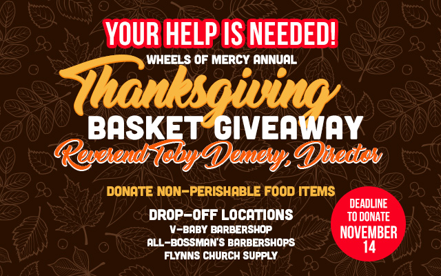 Annual Thanksgiving Basket Giveaway – Need Your Help!